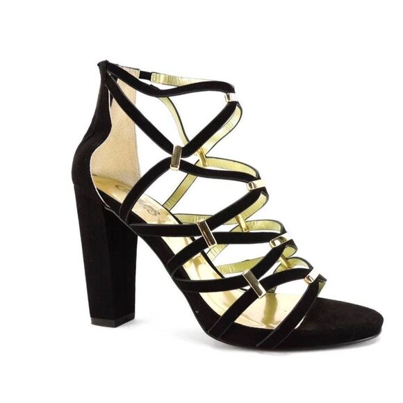 Carlos by Carlos Santana Women's Heeled Sandals Black Size 6.5 M - Picture 1 of 10